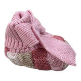 Marlu' Babbucce Tricolore con Fiocco Rosa per Neonata IN23S ROSA MARLU' 