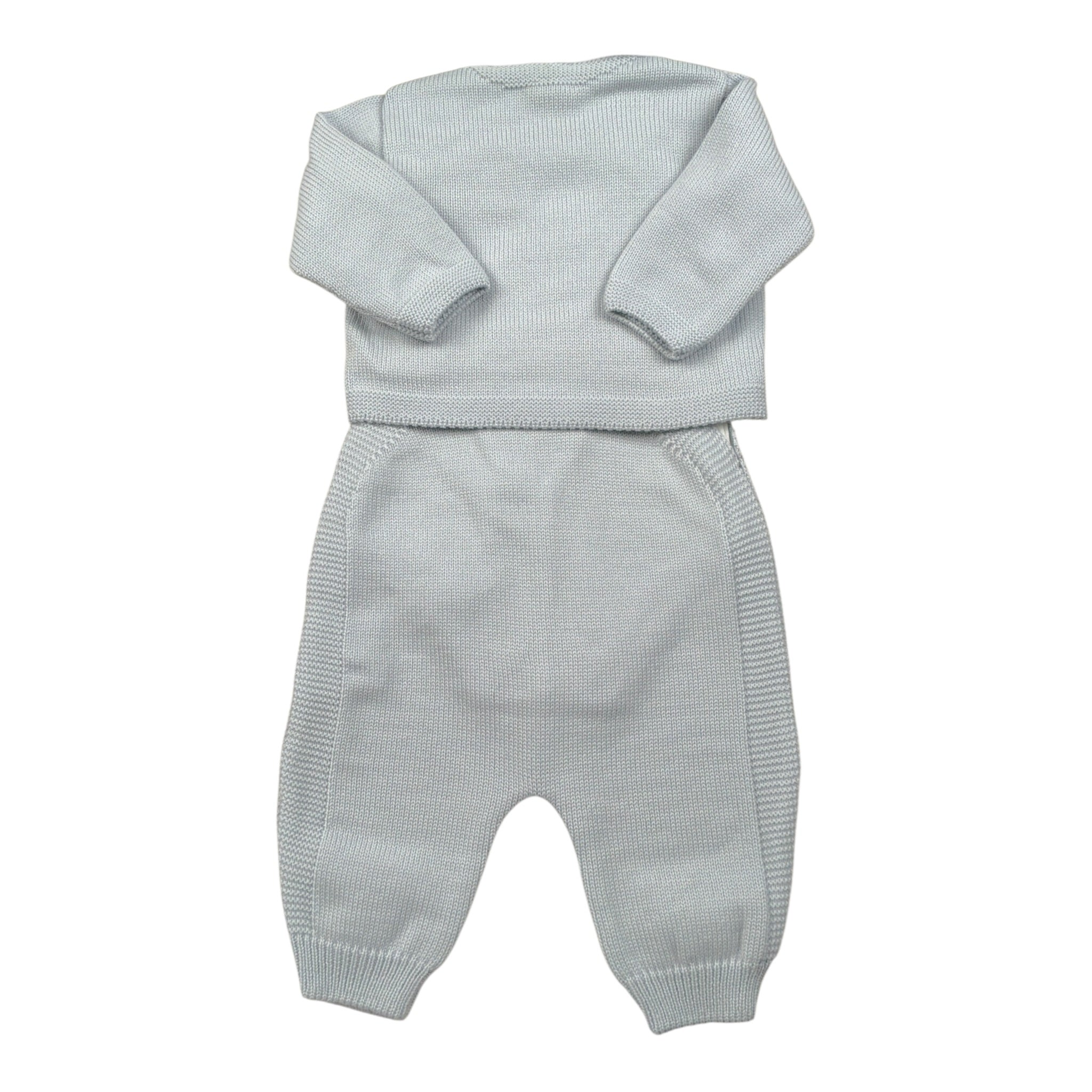 Marlu' Completo 3Pz Body-Salopette-Cardigan Azzurro per Neonato IN5331 AZZURRO MARLU' 