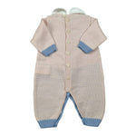 Marlu' Tutina tinta unita con Stampa Beige per Neonato IN57100 BEIGE MARLU' 