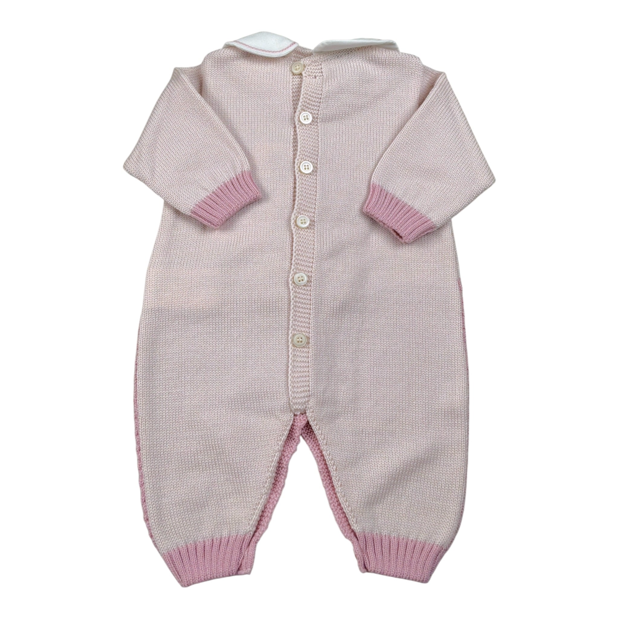 Marlu' Tutina tinta unita con Stampa Rosa per Neonata IN5710 ROSA MARLU' 