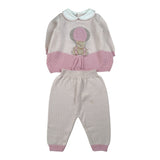 Marlu' Completo 2Pz Maglia-Pantalone con Stampa Rosa per Neonata IN5719 ROSA MARLU' 