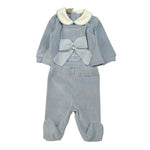 Marlu' Completo 2 Pezzi Maglia-Ghettina tinta unita Azzurro per Neonato IN5951 AZZURRO MARLU' 