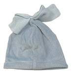 Marlu' Cappello tinta unita con Fiocco Azzurro per Neonata IN5973 AZZURRO MARLU' 