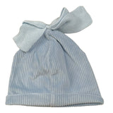 Marlu' Cappello tinta unita con Fiocco Azzurro per Neonata IN5973 AZZURRO MARLU' 