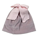 Marlu' Cappello tinta unita con Fiocco Rosa per Neonata IN5973 ROSA MARLU' 