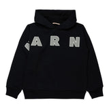 Marni Felpa Chiusa con Cappuccio tinta unita Nero per Bambino M01266 NERO MARNI 
