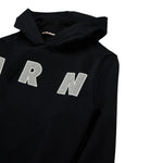 Marni Felpa Chiusa con Cappuccio tinta unita Nero per Bambino M01266 NERO MARNI 