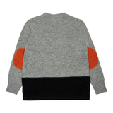 Marni Maglia Girocollo tinta unita con Logo Grigio per Bambino M01566 GRIGIO MARNI 