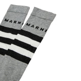 Marni Calzini tinta unita con Logo Grigio per Bambino M01631 GRIGIO MARNI 