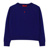 Max&Co. Maglia tinta unita con Stampa Blu per Bambina MX0003 BLU MAX&Co. 