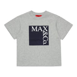 Max&Co. T-Shirt tinta unita con Stampa Grigio per Bambino MX0005 GRIGIO MAX&Co. 