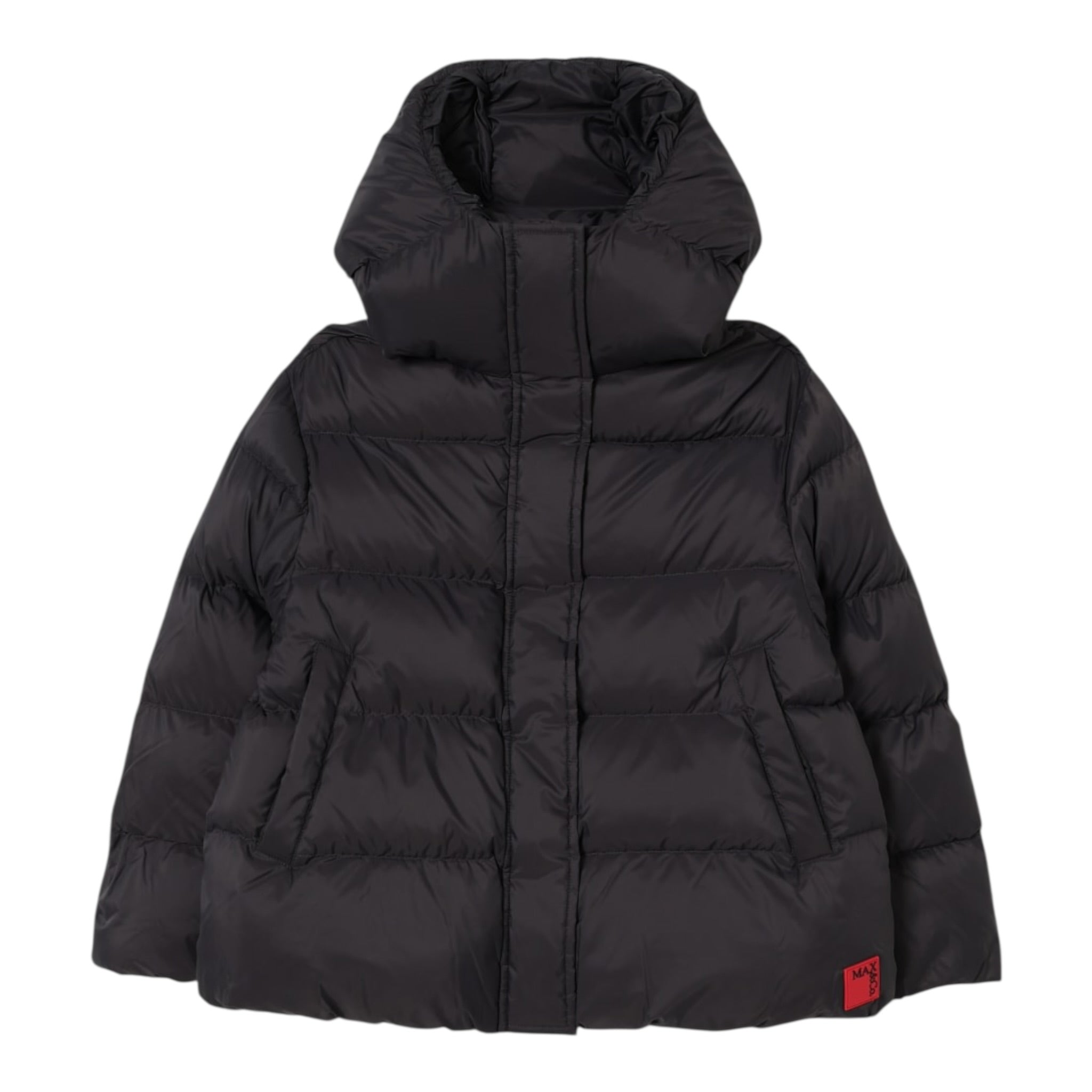 Max&Co. Giubbino tinta unita con Zip E Cappuccio Nero per Bambino MX0227MX099 NERO MAX&Co. 