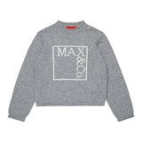 Max&Co. Maglia Girocollo tinta unita con Stampa Grigio per Bambina MX0233MX00H GRIGIO MAX&Co. 