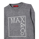 Max&Co. Maglia tinta unita con Stampa Grigio per Bambina MX0233X GRIGIO MAX&Co. 