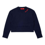 Max&Co. Maglia tinta unita con Stampa Blu per Bambina MX0251 BLU MAX&Co. 