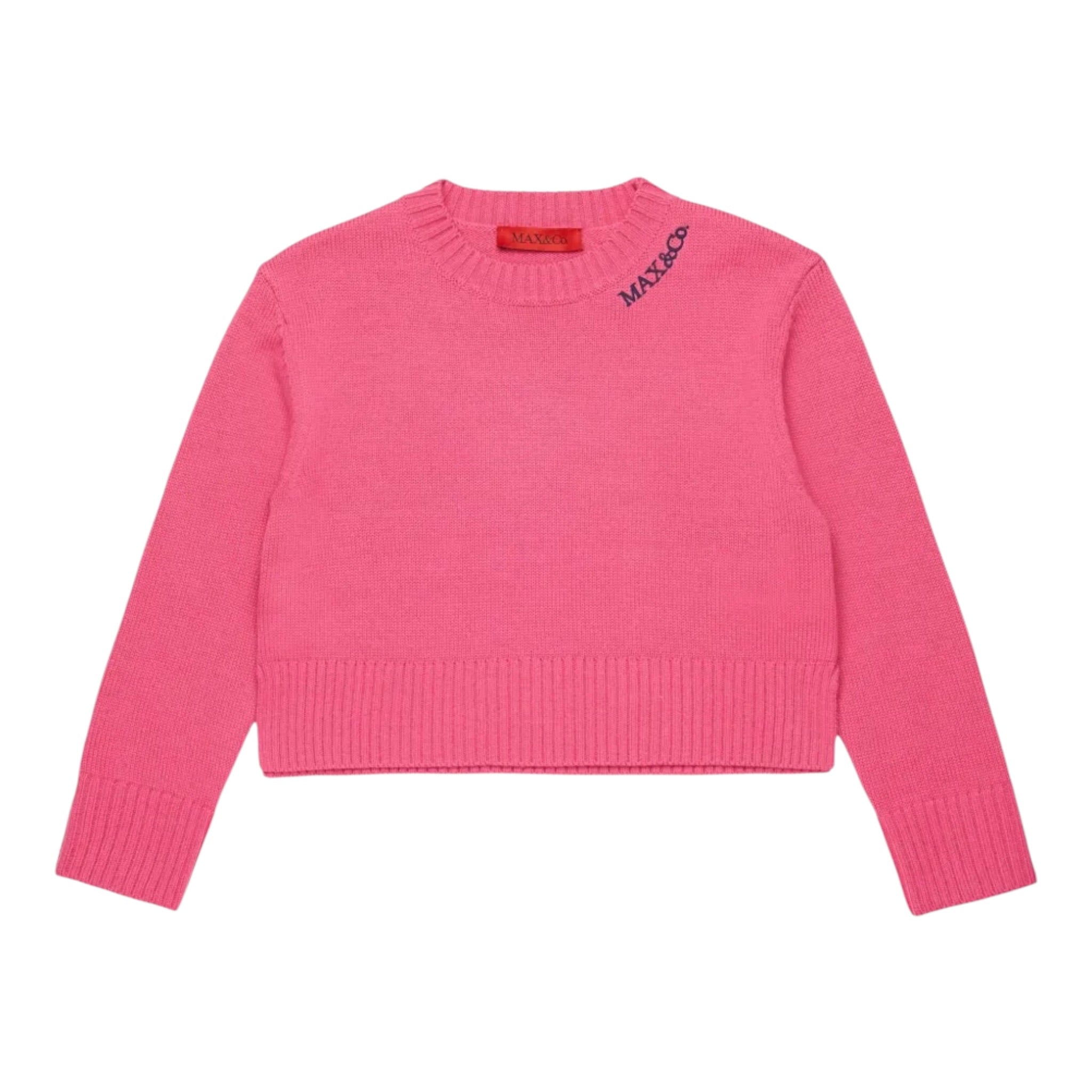 Max&Co. Maglia tinta unita con Stampa Fuxia per Bambina MX0251X FUXIA MAX&Co. 