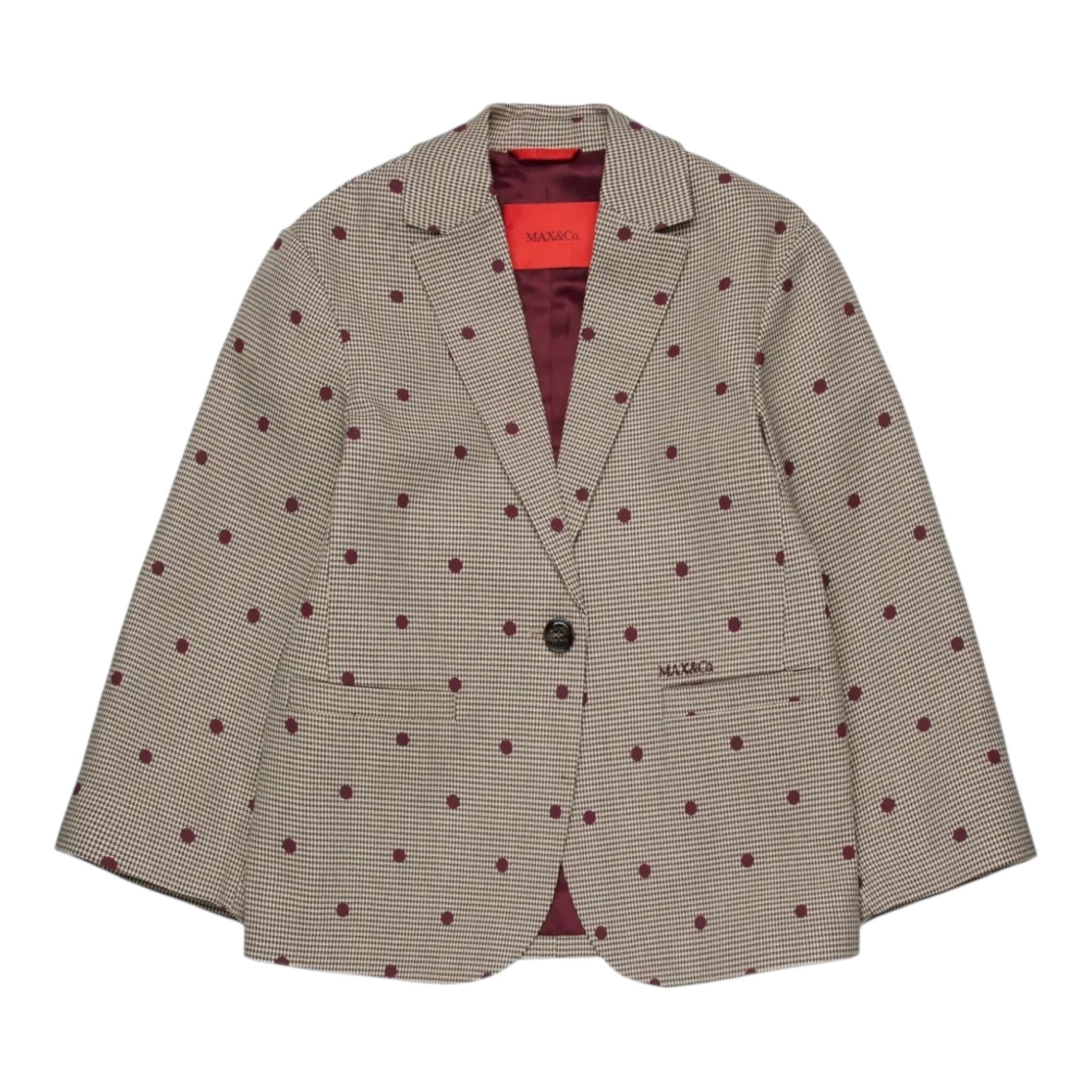 Max&Co. Giacca tinta unita con Microfantasia Beige per Bambina MX0259 BEIGE MAX&Co. 