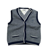 Mayoral Gilet tinta unita con Profili In Contrasto Blu per Neonato 1312 BLU MAYORAL 
