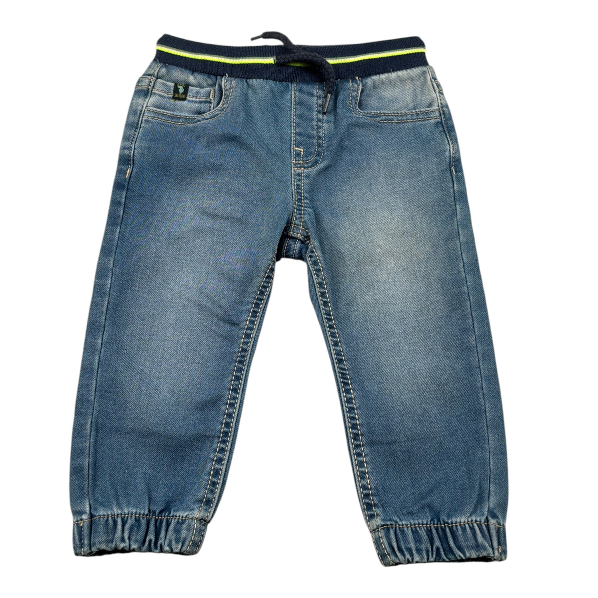 Mayoral Jeans tinta unita con Elastico In Vita Blu per Neonato 1548 BLU MAYORAL 