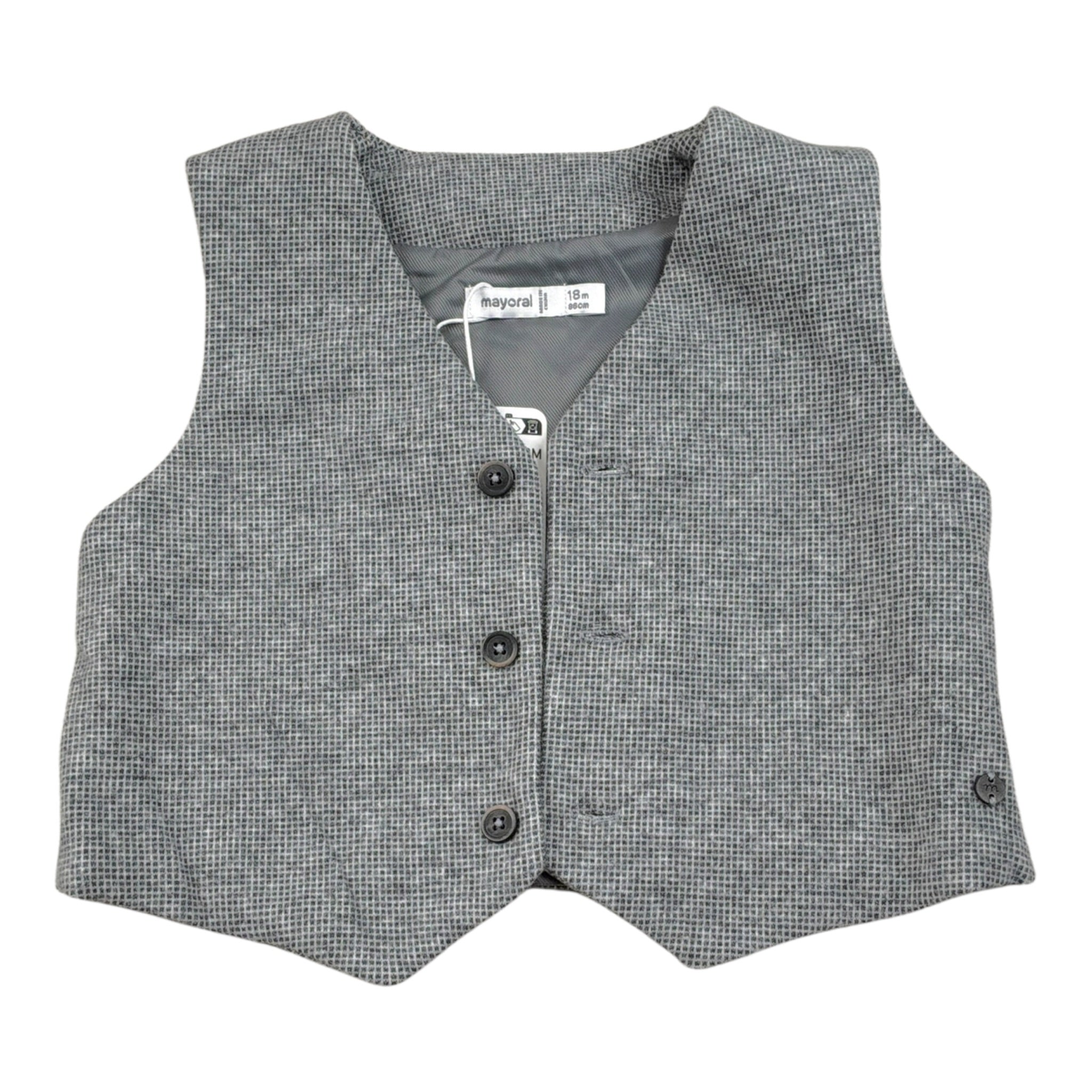 Mayoral Gilet tinta unita Grigio per Neonato 2349 GRIGIO MAYORAL 