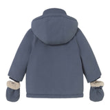 Mayoral Giubbino tinta unita con Zip E Cappuccio - Guanti Blu per Neonato 2421 BLU MAYORAL 