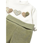 Mayoral Completo 2Pz Shirt-Ghettina Bicolore Bianco/Verde per Neonato 2555 BIANCO/VERDE MAYORAL 