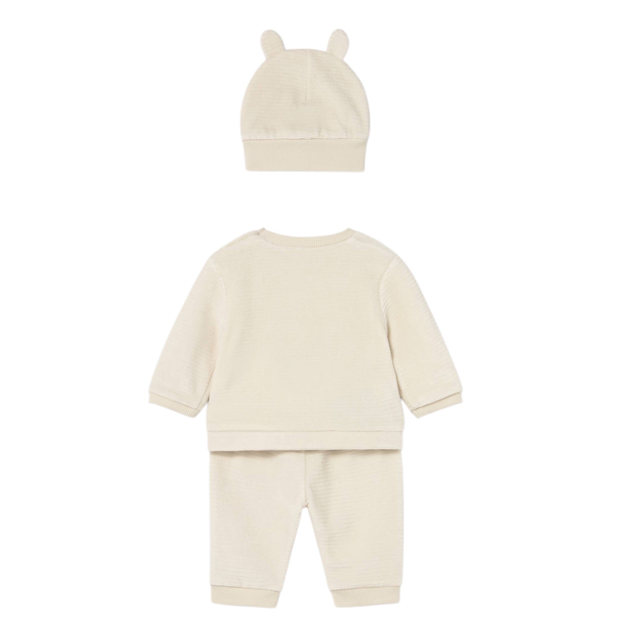 Mayoral Completo 3 Pezzi Felpa-Pantalone-Cappello Beige per Neonato 2624 BEIGE MAYORAL 
