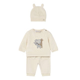Mayoral Completo 3 Pezzi Felpa-Pantalone-Cappello Beige per Neonato 2624 BEIGE MAYORAL 