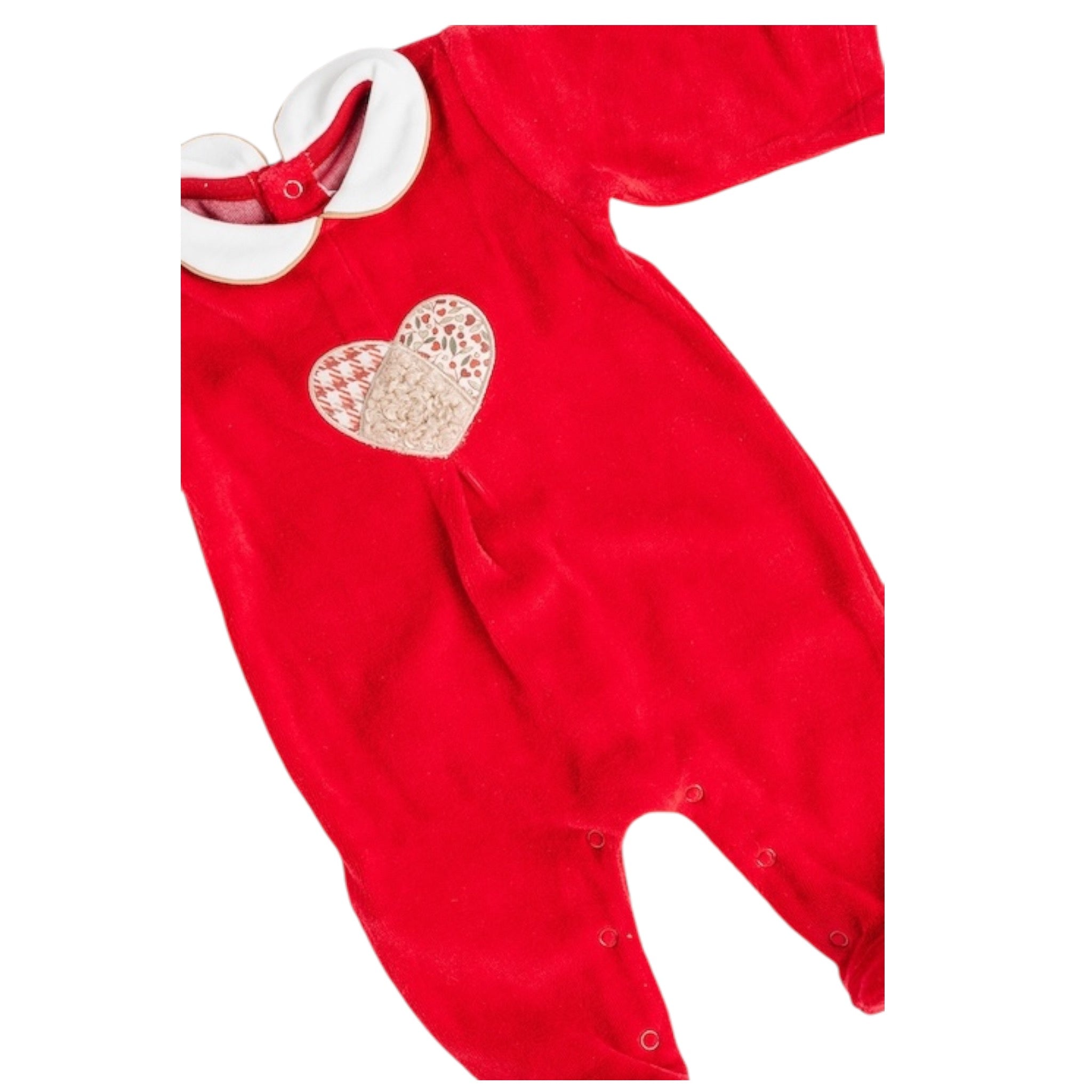 Mayoral Set Tutine Bicolore Bianco/Rosso per Neonata 2702 BIANCO/ROSSO MAYORAL 