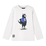 Mayoral Shirt tinta unita Girocollo con Stampa Bianco per Bambino 4083 BIANCO MAYORAL 