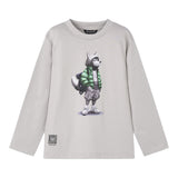 Mayoral Shirt tinta unita Girocollo con Stampa Grigio per Bambino 4083 GRIGIO MAYORAL 
