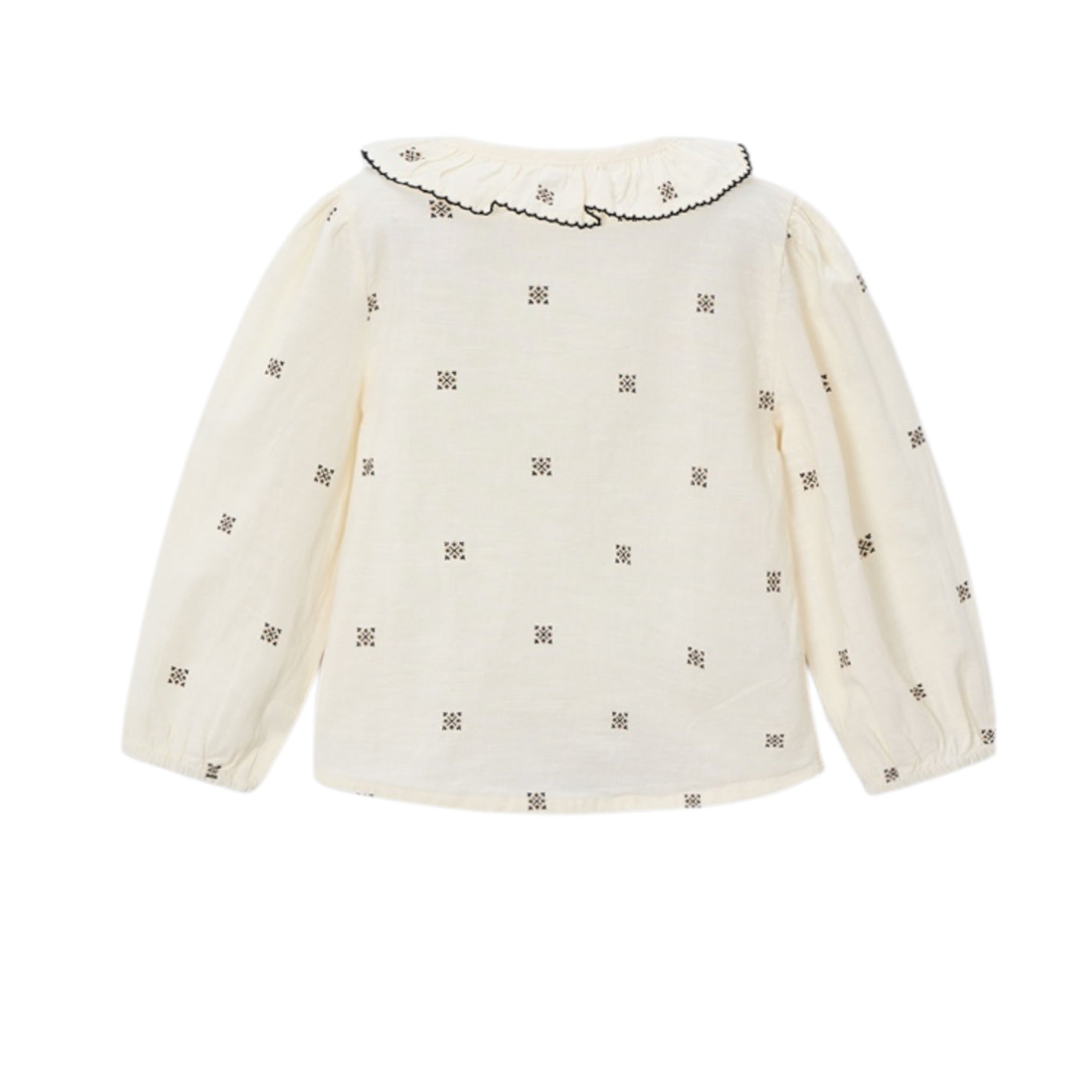 Mayoral Camicia Manica Lunga tinta unita Panna per Bambina 4132 PANNA MAYORAL 
