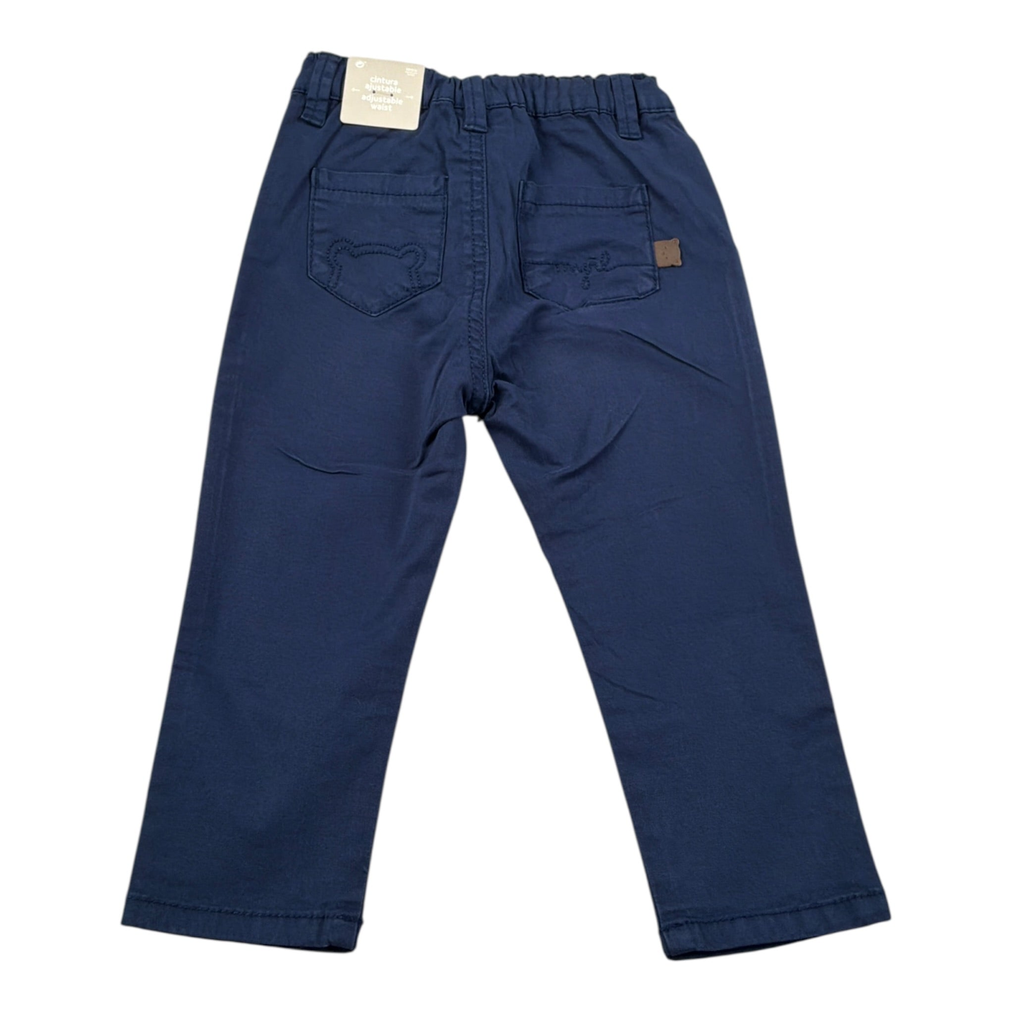 Mayoral Pantalone tinta unita con Girovita Regolabile Blu per Neonato 595 BLU MAYORAL 