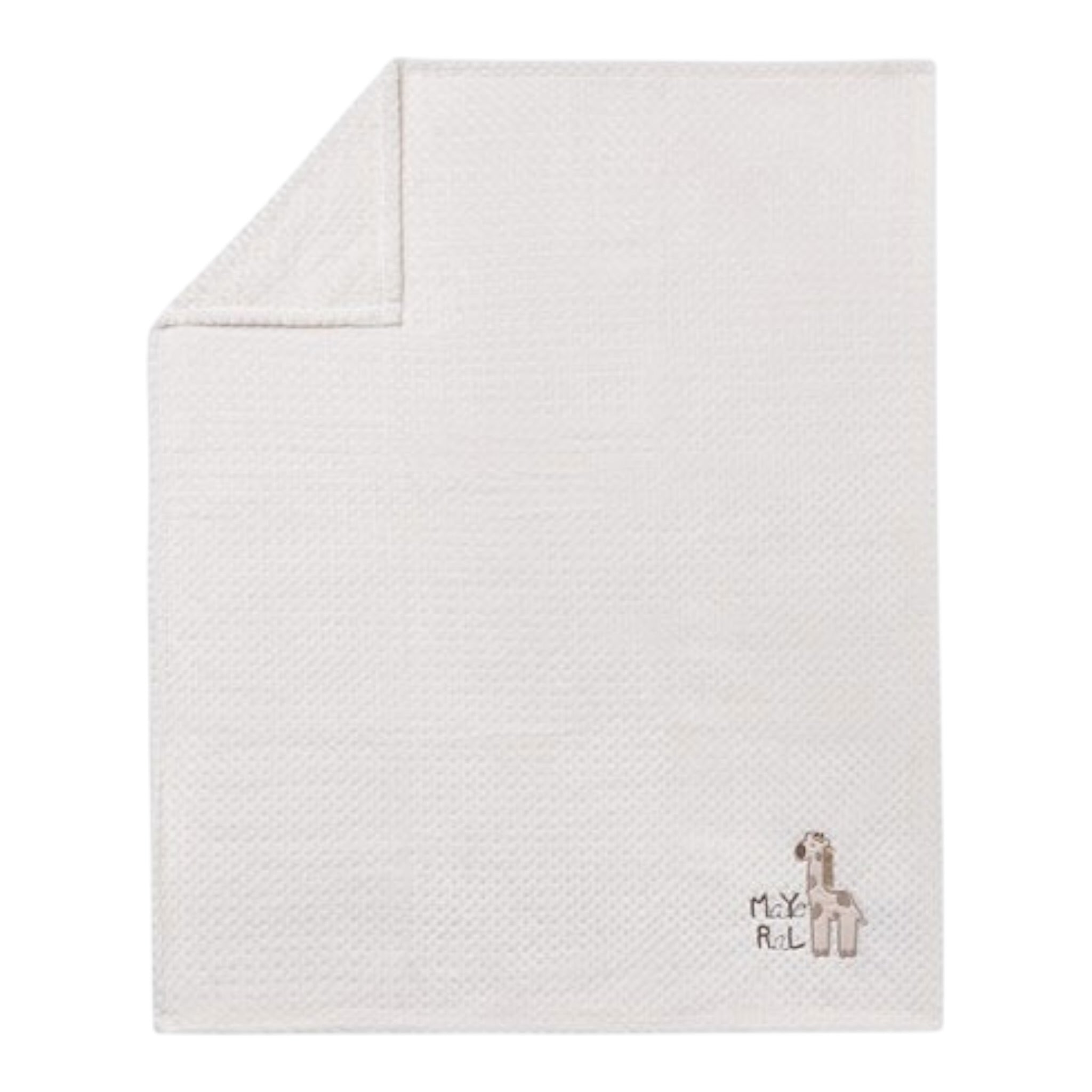 Mayoral Coperta tinta unita con Stampa Bianco per Neonato 9959 BIANCO MAYORAL 