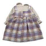 Meilisa Bai Abito Manica Lunga Stampa Fantasia Beige per Neonata FL5967 BEIGE MEILISA BAI 