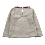 Meilisa Bai Maglia tinta unita con Colletto Beige per Neonata FL6079 BEIGE MEILISA BAI 