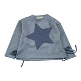 Meilisa Bai Maglia tinta unita con Stampa Azzurro per Bambina FL6623 AZZURRO MEILISA BAI 