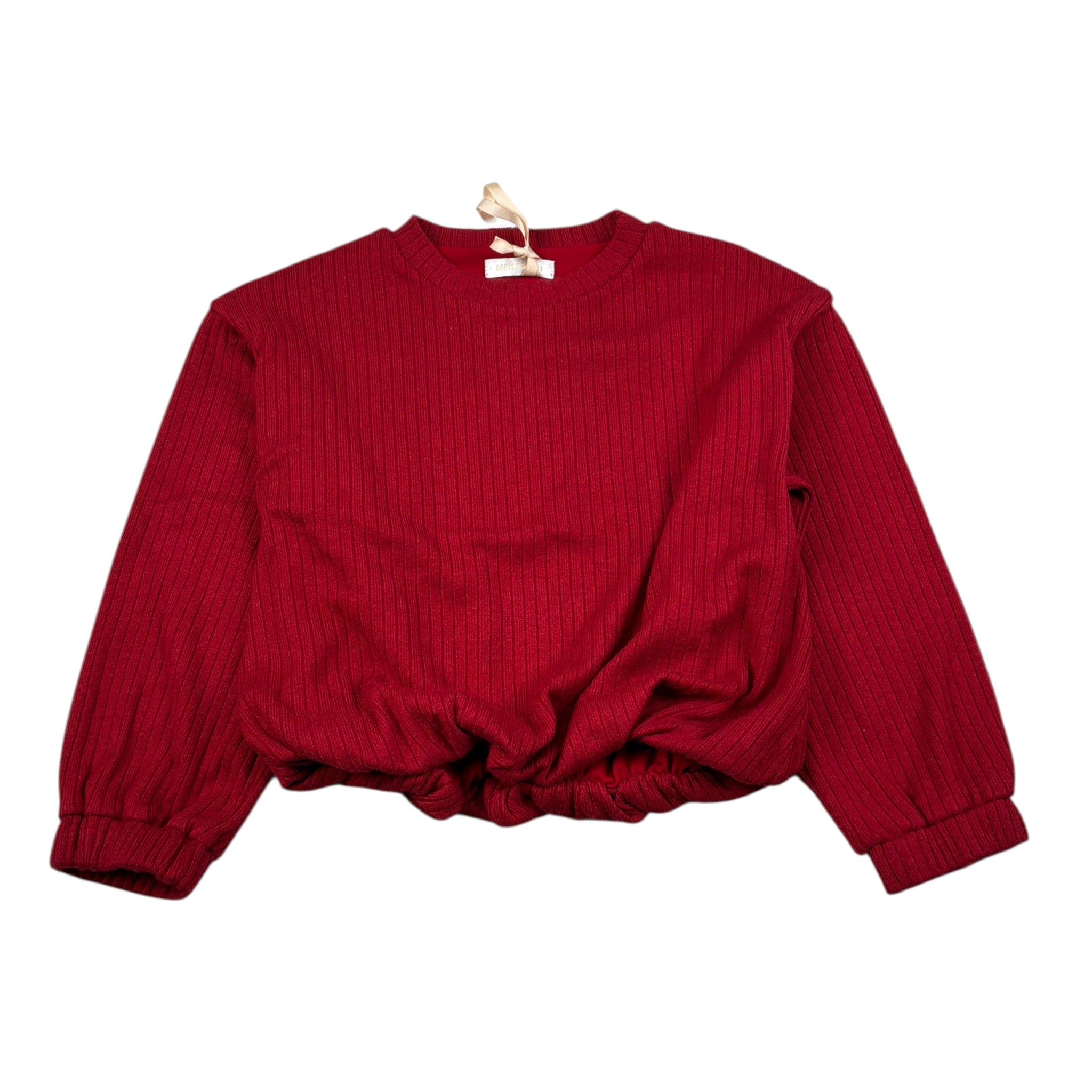 Meilisa Bai Maglia tinta unita con Elastico Bordeaux per Bambina FL6706 BORDEAUX MEILISA BAI 