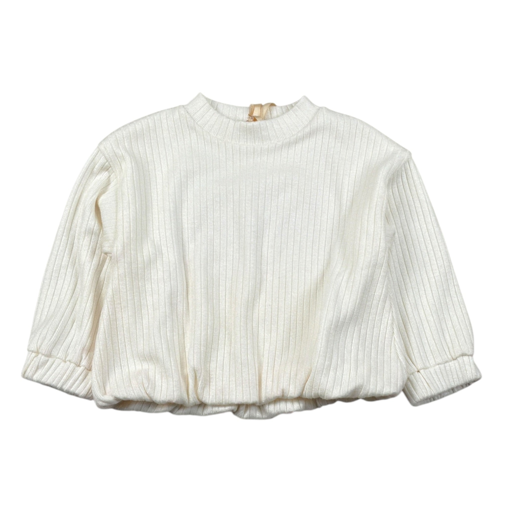 Meilisa Bai Maglia tinta unita con Elastico Panna per Bambina FL6706 PANNA MEILISA BAI 