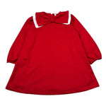 Meilisa Bai Abito Manica Lunga tinta unita Rosso per Bambina FL6754 ROSSO MEILISA BAI 