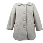 Meilisa Bai Cappotto tinta unita con Colletto Rosa per Bambina FL6842 ROSA MEILISA BAI 
