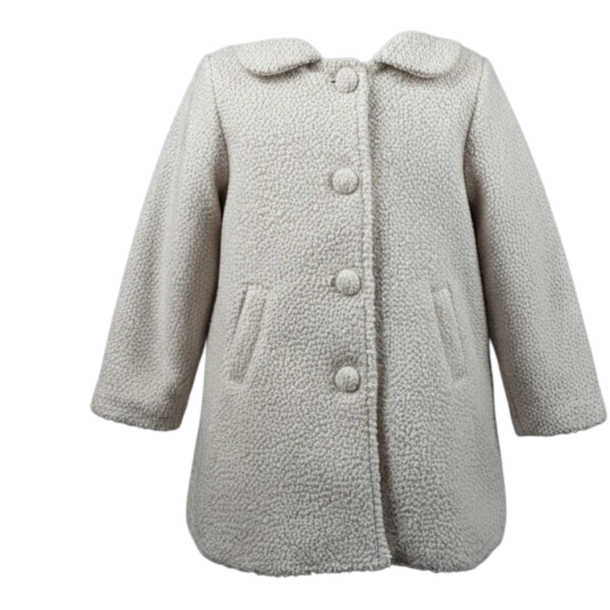 Meilisa Bai Cappotto tinta unita con Colletto Rosa per Bambina FL6842 ROSA MEILISA BAI 