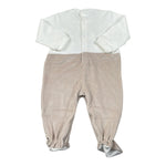 Melby Tutina Bicolore con Stampa Bianco per Neonato 25N0190 BIANCO MELBY 