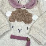 Melby Tutina tinta unita con Stampa Beige per Neonata 25N3141 BEIGE MELBY 