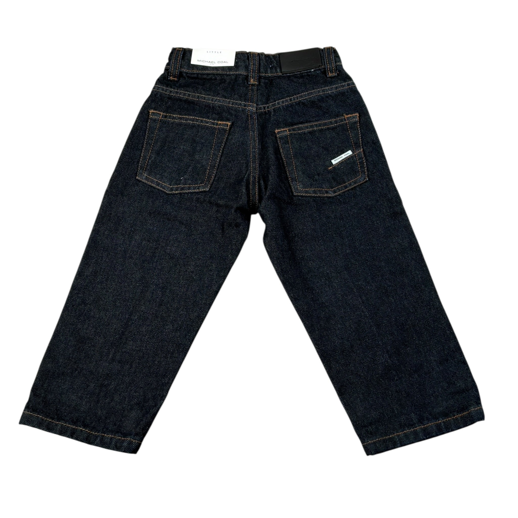 Michael Coal Jeans tinta unita con Elastico Vita Blu per Neonato 1170W33 BLU MICHAEL COAL 