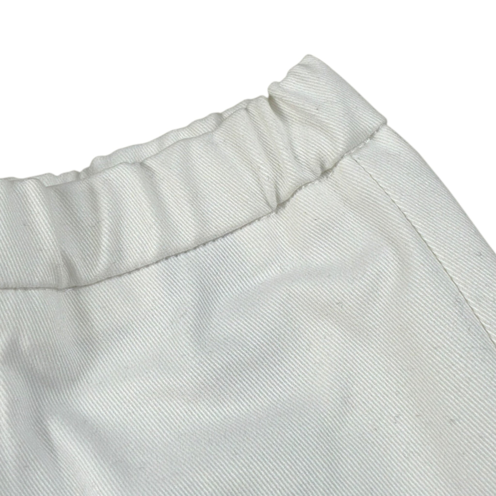 Michael Coal Pantalone tinta unita con Elastico In Vita Bianco per Bambino 3211F25 BIANCO MICHAEL COAL 