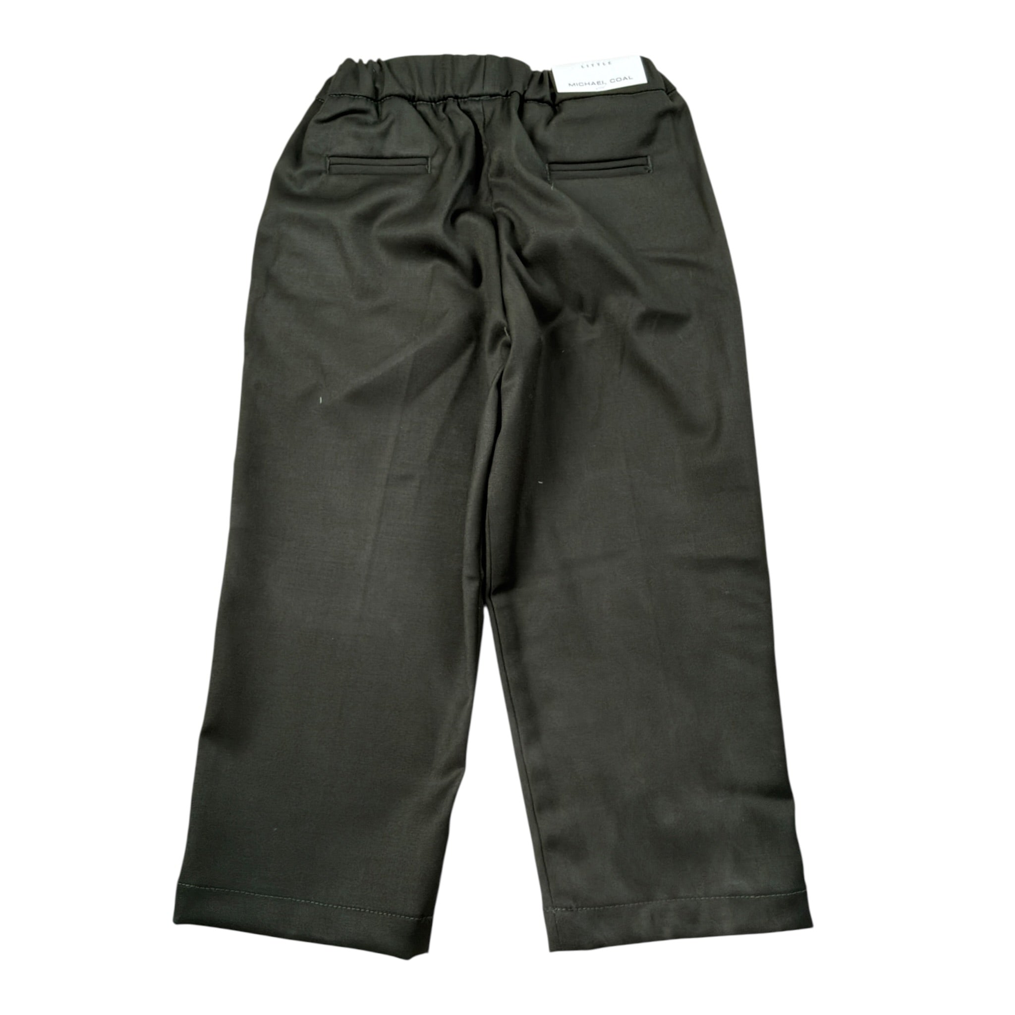 Michael Coal Pantalone tinta unita con Elastico In Vita Verde per Bambino RBP25227PAX VERDE MICHAEL COAL 