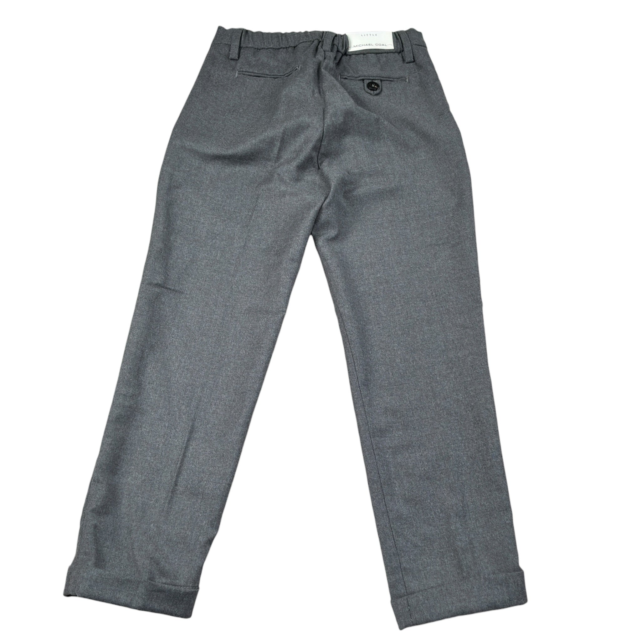 Michael Coal Pantalone tinta unita con Elastico In Vita Grigio per Bambino TROUSERS GRIGIO MICHAEL COAL 