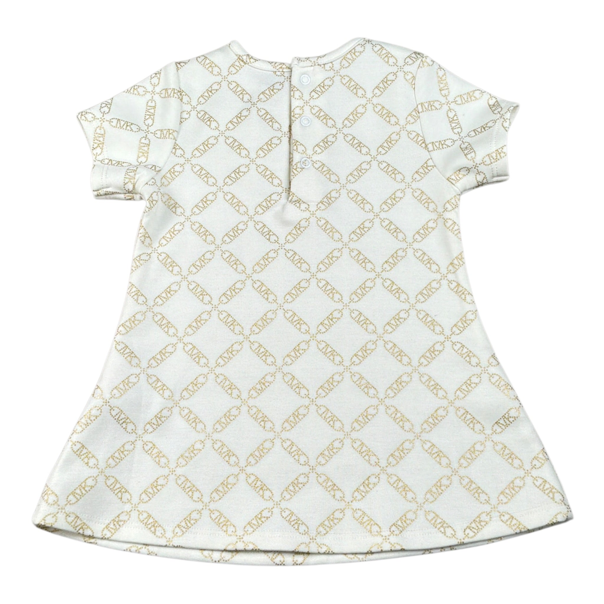 Michael Kors Abito tinta unita con Stampa Bianco per Neonata R30311 BIANCO MICHAEL KORS 