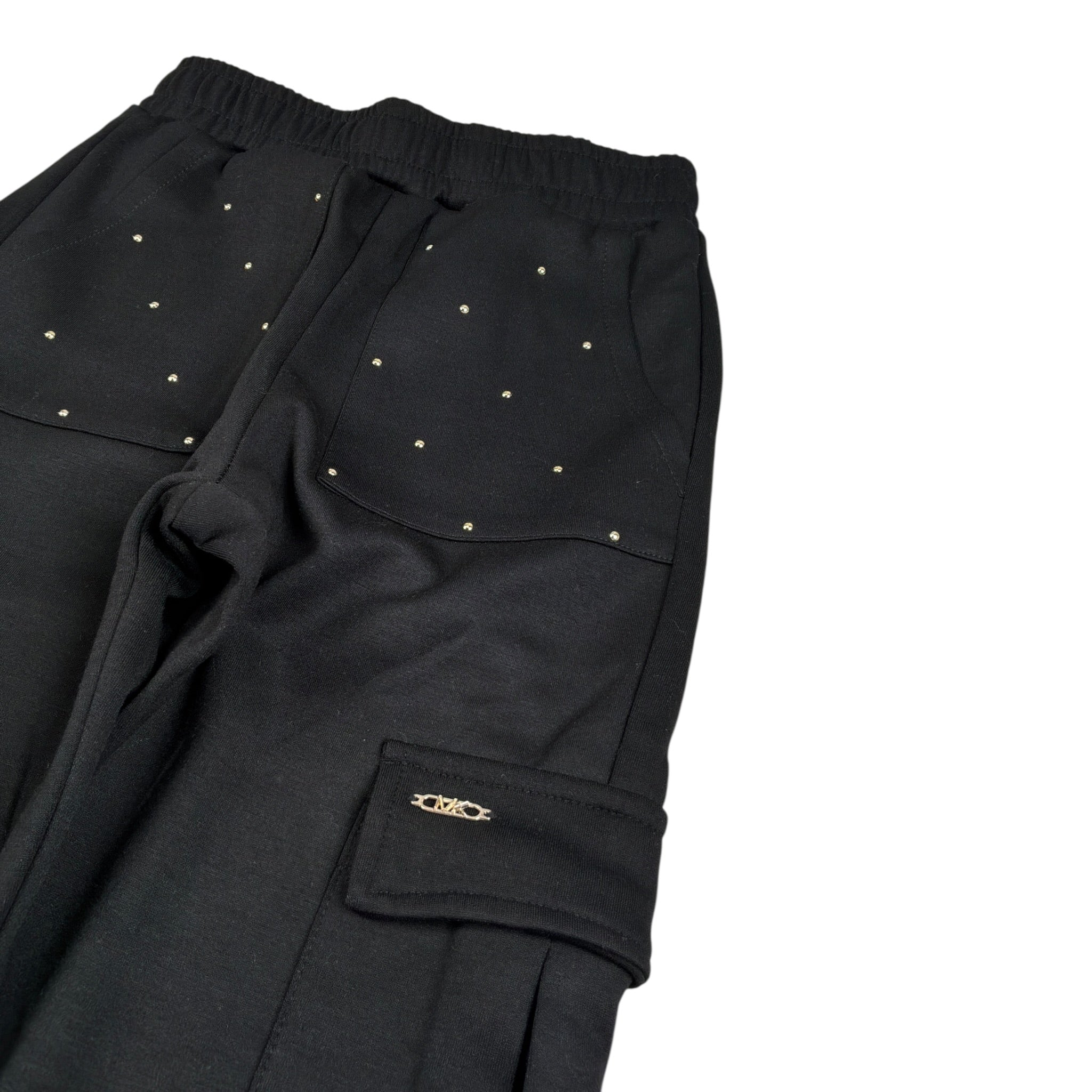 Michael Kors Pantalone tinta unita Modello Tuta Nero per Bambina R30446 NERO MICHAEL KORS 